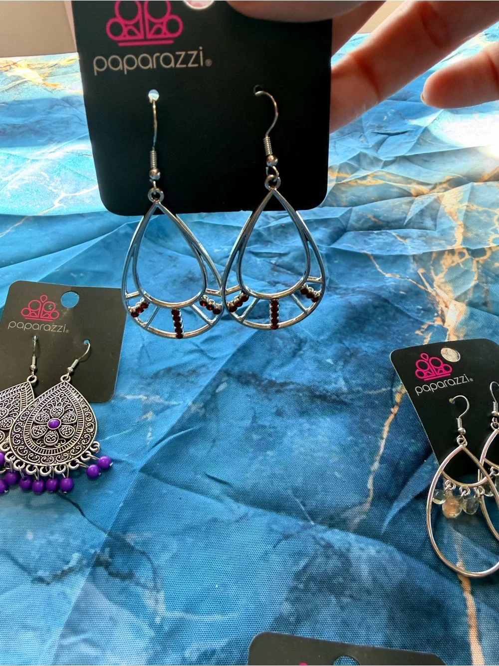 Lot of 5 earrings Paparazzi NWT! Oval !